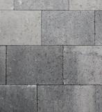 vlaksteen 20x30x4 cm grijs/ zwart budgetsteen, Nieuw, Ophalen of Verzenden, 10 m² of meer, Beton