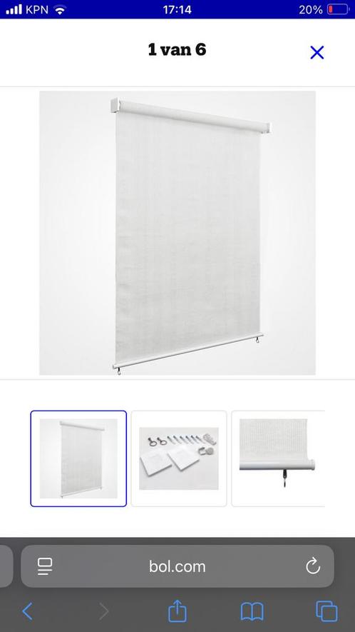 Rolgordijn voor buiten 180x240 wit (Arzion), Doe-het-zelf en Verbouw, Rolluiken, Nieuw, Minder dan 100 cm, Wit, Ophalen