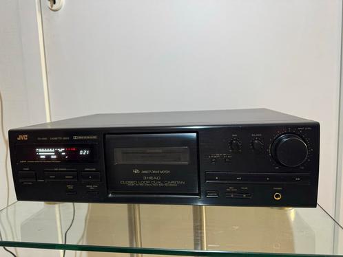 JVC TD-V562 Cassettedeck - 3 kops, Audio, Tv en Foto, Cassettedecks, Dubbel, JVC, Tape counter, Ophalen of Verzenden