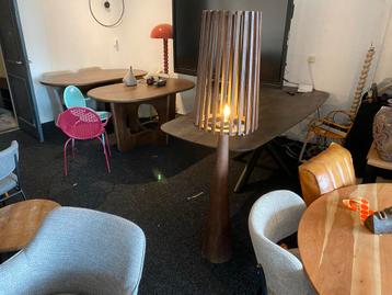 Mangohouten Staande Lamp 160cm donker bruin beschikbaar voor biedingen