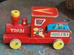Vintage houten lokomotief trein "Train"
-  oud speelgoed, Ophalen