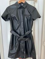 Zwarte Imitatieleer Jurk H&M Maat S, Zwart, Ophalen of Verzenden, Zo goed als nieuw, Maat 36 (S)