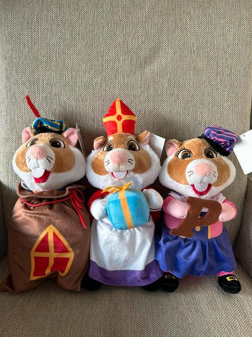 Set sint en piet hamsters Albert Heijn/ AH 2024, Kinderen en Baby's, Speelgoed | Knuffels en Pluche, Nieuw, Overige typen, Ophalen of Verzenden