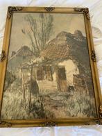 2 Pastels van Garjeanne 'huisje in Limburg', Antiek en Kunst, Kunst | Schilderijen | Klassiek, Ophalen