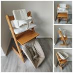 Stokke Tripp Trapp naturel+babyset,newbornset,gratis kussen, Ophalen of Verzenden, Zo goed als nieuw, Stokke Tripp Trapp, Stoelverkleiner