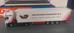 Scania met koeltrailer tekno van dongen transport, Hobby en Vrije tijd, Modelauto's | 1:50, Ophalen of Verzenden, Zo goed als nieuw