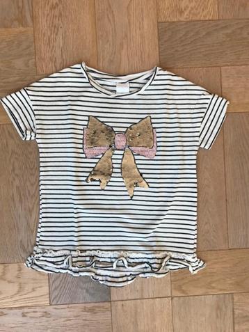 Leuk zomers shirt met korte mouw maat 116 - zgan beschikbaar voor biedingen