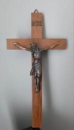 INRI eiken houten kruis /Jezus kruis
L 30 x B 15 cm, Antiek en Kunst, Ophalen of Verzenden