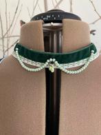 Dirndl ketting groen velours, Ophalen of Verzenden, Zo goed als nieuw, Groen, Overige materialen
