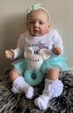 Reborn baby meisje, levens echt ️, Verzenden, Zo goed als nieuw, Pop, Levensecht of Reborn