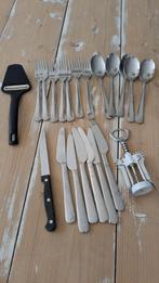 Bestekset messen, vorken, lepels, Huis en Inrichting, Keuken | Bestek, Ophalen, Gebruikt, Rvs of Chroom