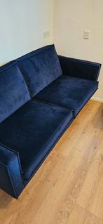 Be pure home rodeo 2,5 zits velvet bank blauw, Ophalen, Zo goed als nieuw, Tweepersoons, Blauw