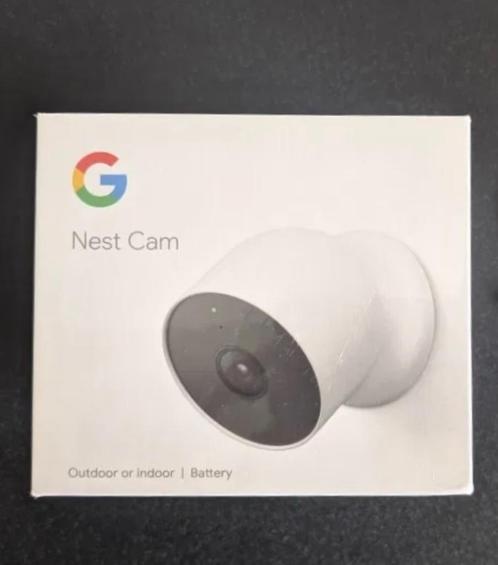 Google Nest Cam Beveiligingscamera, Audio, Tv en Foto, Videobewaking, Nieuw, Buitencamera, Ophalen
