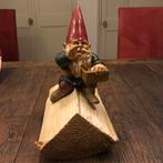 Tuinkabouter David de Kabouter, houtblok - vogeltjes voeren., Tuin en Terras, Tuinbeelden, Ophalen of Verzenden, Zo goed als nieuw