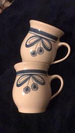 Twee handbeschilderde boerenmokken, Ophalen of Verzenden