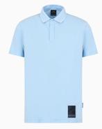 NIEUW - Armani Exchange Polo, Biologisch Katoen, Regular Fit, Maat 52/54 (L), Blauw, Armani Exchange / A|X, Nieuw