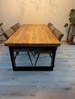 Eettafel mangohout 200cm, Huis en Inrichting, Tafels | Eettafels, Ophalen, 200 cm of meer, 50 tot 100 cm, Zo goed als nieuw