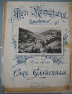 Ganschals Sheet Music - Mein Heimathsthal, Muziek en Instrumenten, Bladmuziek, Les of Cursus, Gebruikt, Ophalen of Verzenden, Populair