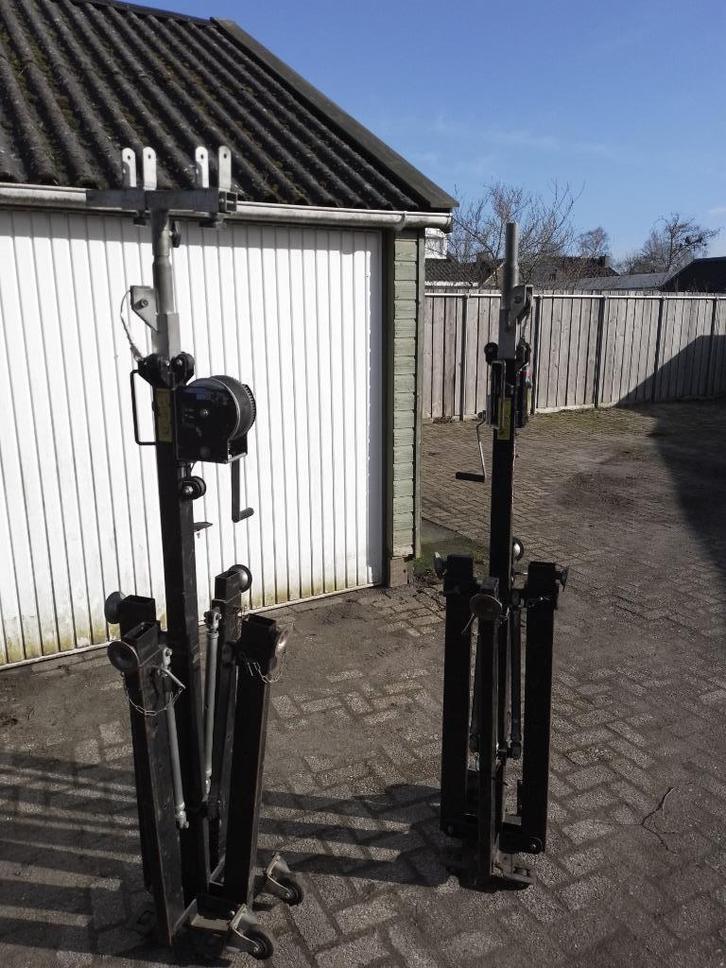 Heflift 4,5mtr plafondlift 150kg montagelift airco/solar, Doe-het-zelf en Verbouw, Lieren en Takels, Gebruikt, Handmatig, Ophalen
