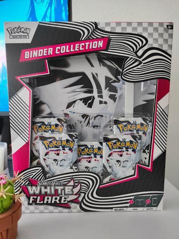 White Flare Binder Box 5 booster pack ETB Booster Bundle beschikbaar voor biedingen