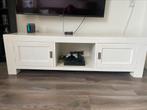 Houten TV Meubel Wit, Ophalen, Gebruikt, 150 tot 200 cm, Minder dan 100 cm