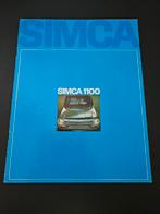 Brochure Simca 1100 1968, Ophalen of Verzenden, Zo goed als nieuw, Overige merken