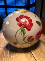 Grote bolvaas handgeschilderd, Huis en Inrichting, Woonaccessoires | Vazen, Ophalen of Verzenden, Overige kleuren, Glas, Minder dan 50 cm