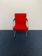 6 x Vitra Visasoft Visavis design vergaderstoel, rood, Huis en Inrichting, Stoelen, Ophalen, Gebruikt, Stof, Vijf, Zes of meer stoelen