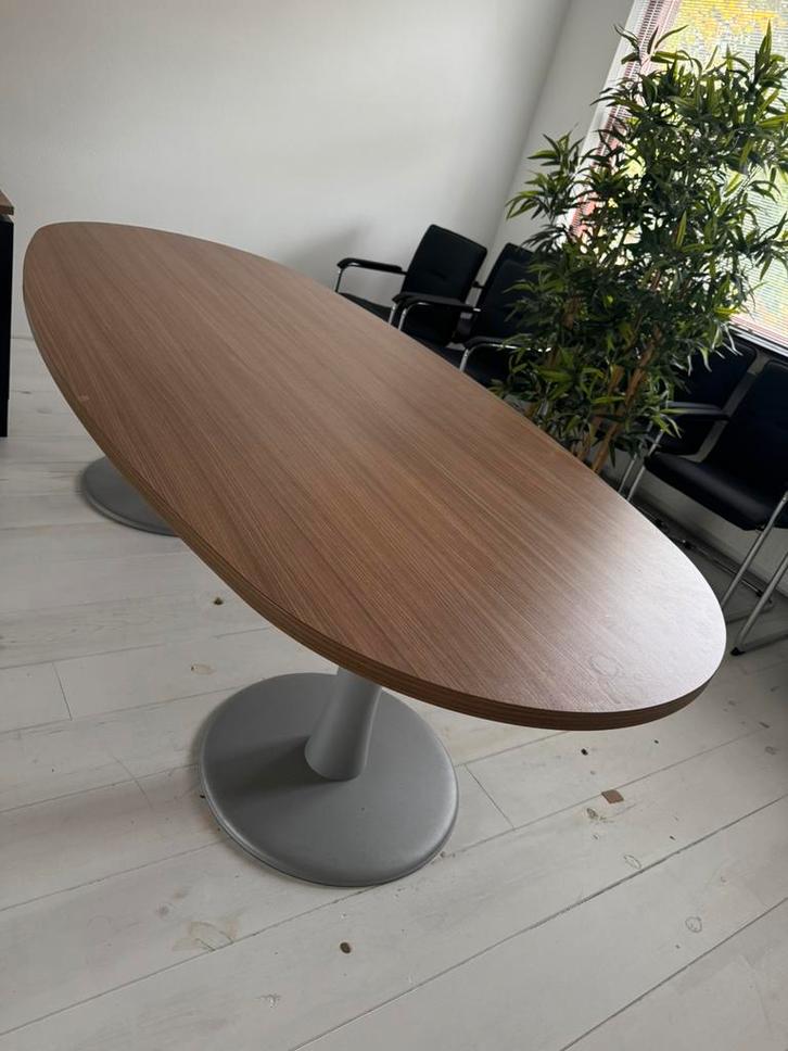 Mooie ovale eettafel, modern en stijlvol, Huis en Inrichting, Tafels | Eettafels, Zo goed als nieuw, 100 tot 150 cm, 200 cm of meer