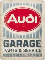 Audi garage parts service relief reclamebord van metaal deco, Verzenden, Nieuw, Auto's