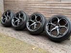 Orig Alfa-Romeo Giulia Veloce 19 inch velgen breedset, Auto-onderdelen, Banden en Velgen, 19 inch, Gebruikt, 255 mm, Banden en Velgen