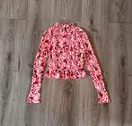 Roze/rode blouse met hartjes print - maat xs, Kleding | Dames, Blouses en Tunieken, Ophalen of Verzenden, Nieuw, Maat 34 (XS) of kleiner