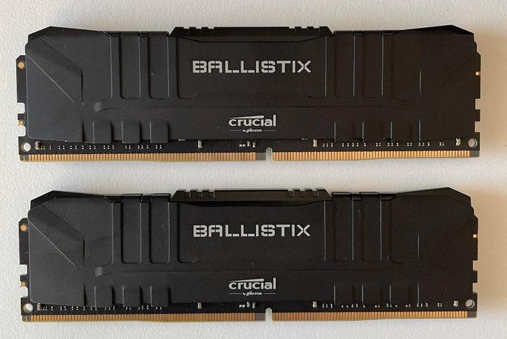 Crucial Ballistix DDR4 Desktop RAM - 32GB (2x16) - 3200 MHz, Computers en Software, RAM geheugen, Zo goed als nieuw, Desktop, 32 GB