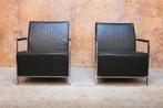ZGANieuw 2 zwarte leren Harvink Alowa design fauteuils