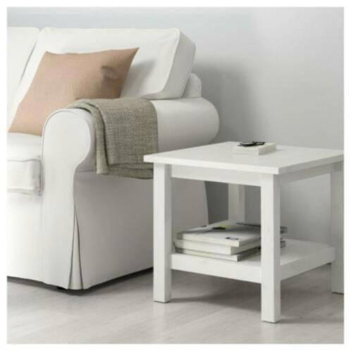 vidaXL bijzettafel salontafel koffietafel landelijk hout wit, Huis en Inrichting, Tafels | Bijzettafels, Zo goed als nieuw, Vierkant