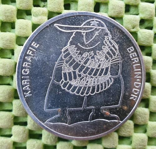 Penning Kabigrafie Berlin DDR -Heinz-Jankofsky-Karikaturen, Postzegels en Munten, Penningen en Medailles, Overige materialen, Buitenland