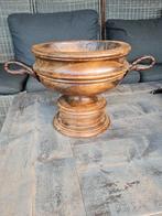 Mooie aparte houten bloempot, Ophalen of Verzenden