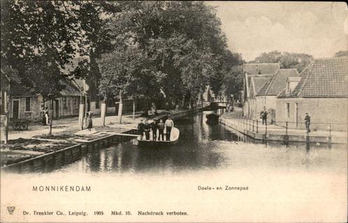 Monnikendam Doele- en Zonnepad  st 1907 Prachtkaart, Verzamelen, Ansichtkaarten | Nederland, Gelopen, Noord-Holland, Voor 1920