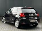 Volkswagen Polo 1.0 Lounge|cruise|stoelverwarming|navi, Stof, Gebruikt, Met garantie (alle), Zwart