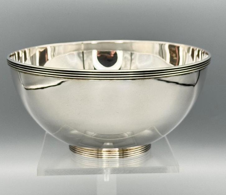 Zilveren kom met filetranden, Haentjens Dekker, 1974, Antiek en Kunst, Antiek | Goud en Zilver, Zilver, Ophalen of Verzenden