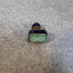 Swarvoski Broche, pin | in doos | blauw groen | 382462, Verzamelen, Swarovski, Ophalen of Verzenden, Gebruikt, Sieraad of Horloge
