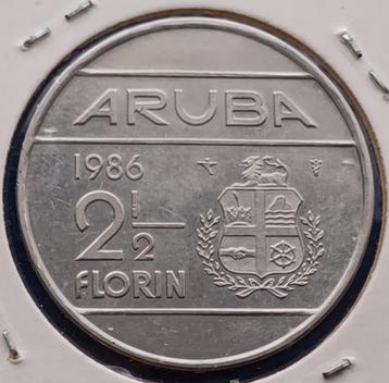 Aruba 2½ Florin 1986 - Beatrix UNC   beschikbaar voor biedingen