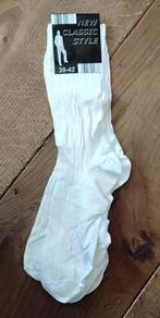 Sjieke nette herensokken - 2 paar - 2 dessins - nieuw, Ophalen of Verzenden, Nieuw, Maat 39 t/m 42, Wit