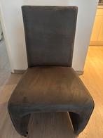 Eetkamertafel & Stoelen, Ophalen, Zwart, Zo goed als nieuw, Stof