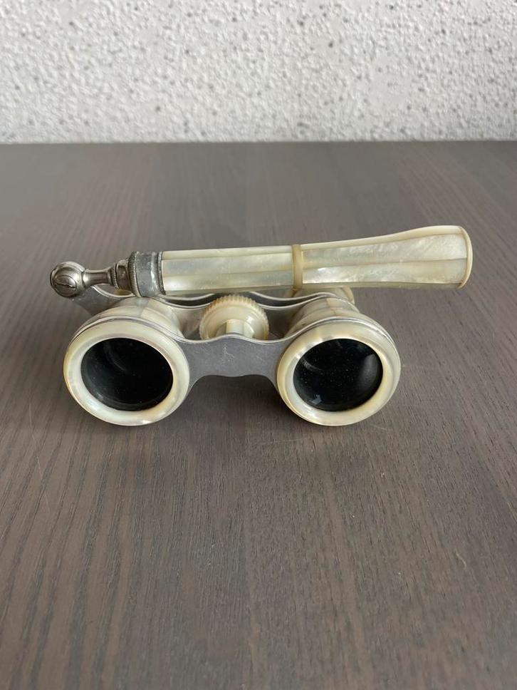 Antieke parelmoer Toneelkijker operaglas verrekijker, Audio, Tv en Foto, Optische apparatuur | Verrekijkers, Gebruikt, Overige typen