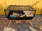 Hamsterkooi met accessoires, Dieren en Toebehoren, Kooi, Gebruikt, Minder dan 75 cm, Ophalen