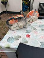 Stihl bandenzaag, Ophalen, Gebruikt