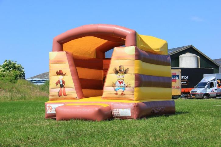 Springkussen Western klein, Hobby en Vrije tijd, Feestartikelen | Verhuur, Zo goed als nieuw, Overige, Ophalen of Verzenden