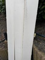 Balken 3 stuks. Kan nog prima hergebruikt worden., Doe-het-zelf en Verbouw, Hout en Planken, Gebruikt, Eiken, Ophalen of Verzenden