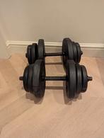 Set dumbbells 8-9 kg, Ophalen of Verzenden, Zo goed als nieuw, Dumbbell